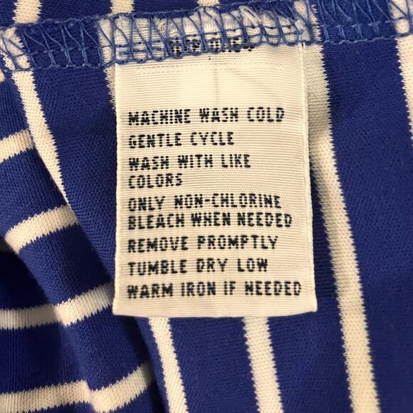 Polo Ralph Lauren Men's Blue/White Striped Classic Fit Soft Touch Polo SZ M - Picture 6 of 6